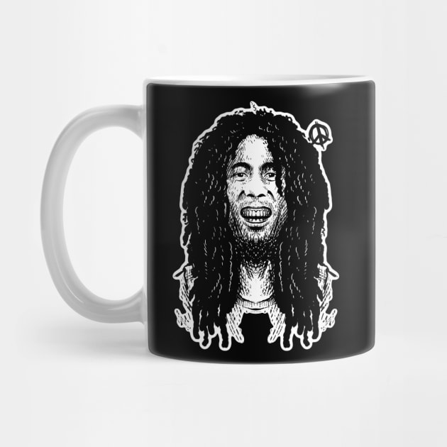 marley bob vintage hand drawing design by ROCKHOPPER